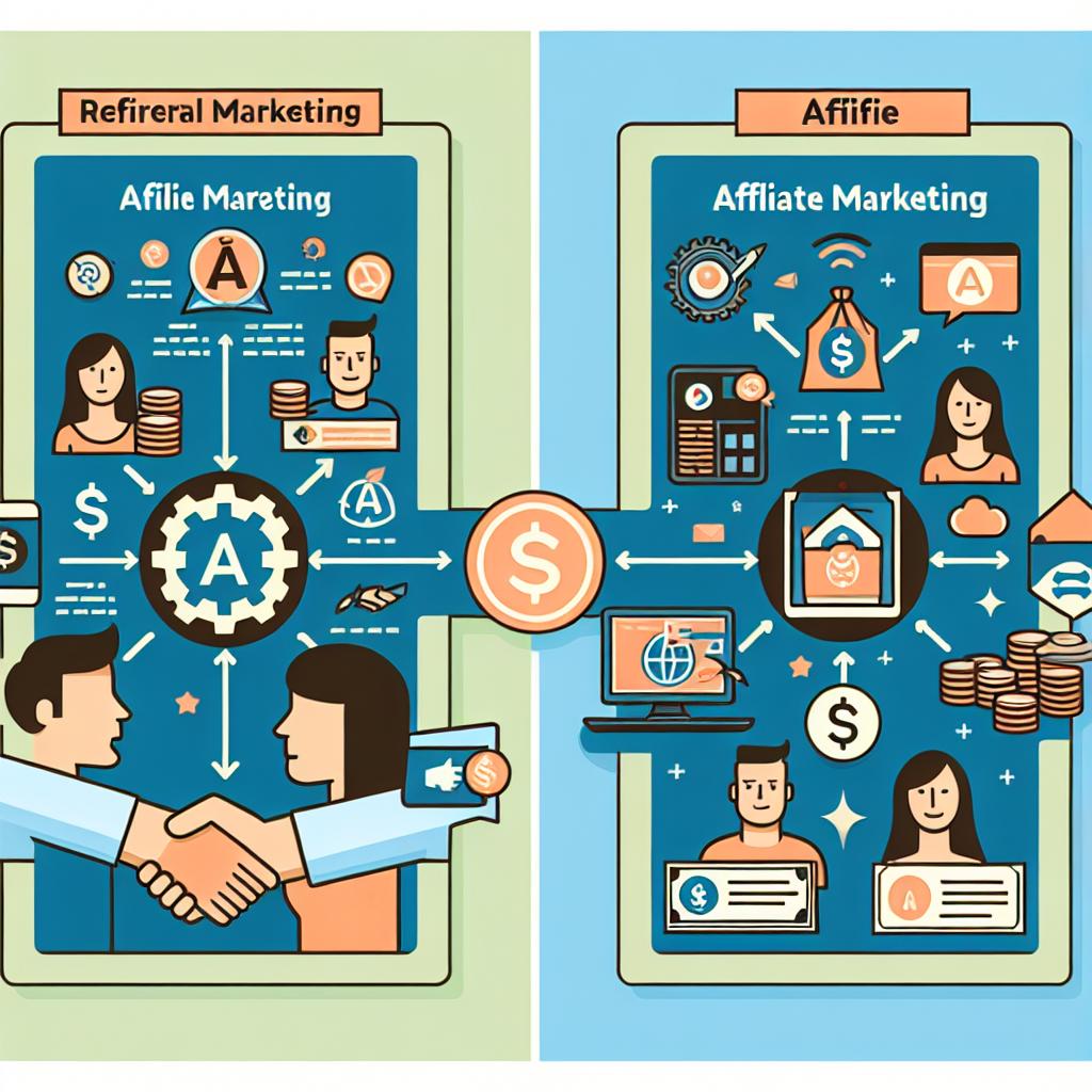 Rozdíly mezi referenčním a affiliate marketingem