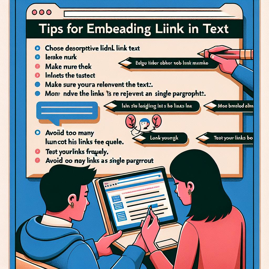 Tipy pro vkládání odkazů do textu