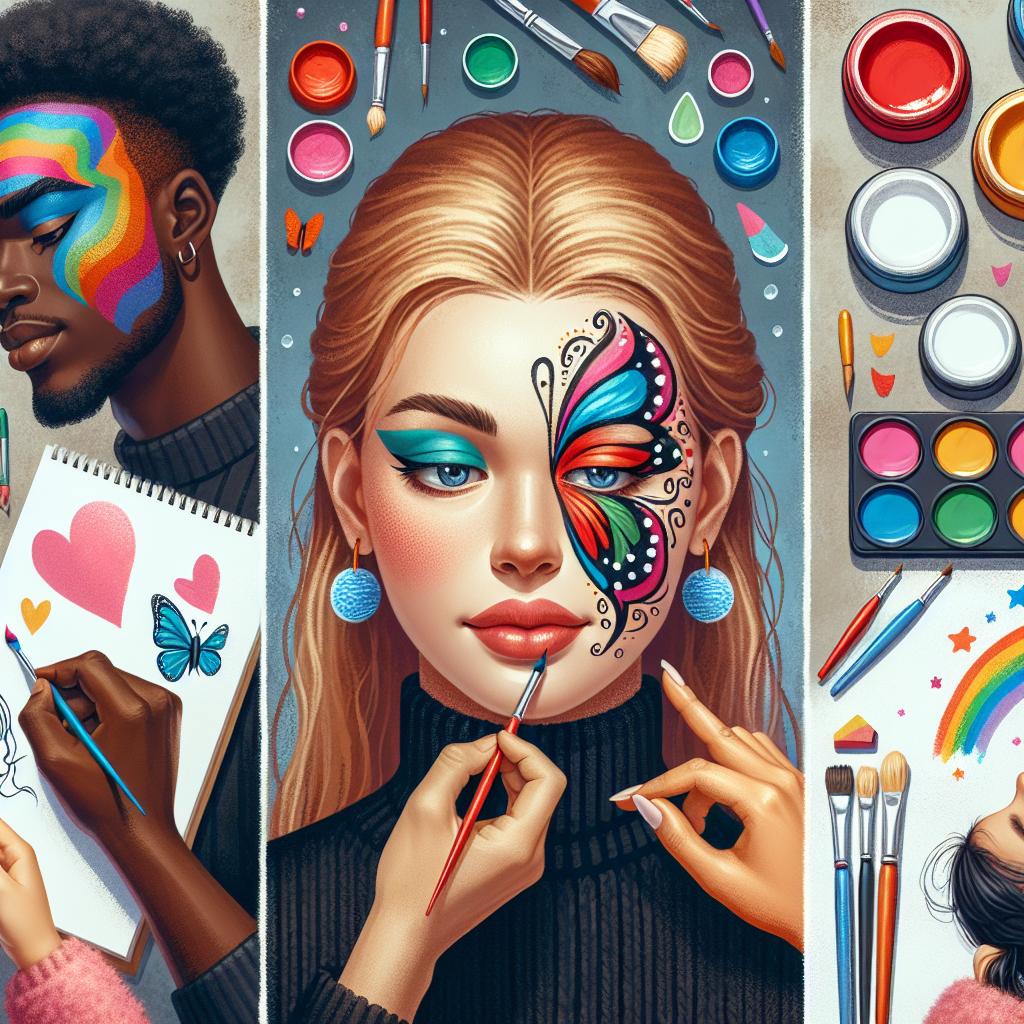 Malování na obličej: Jak rozjet kreativní byznys 2 Malování na obličej pro začátečníky